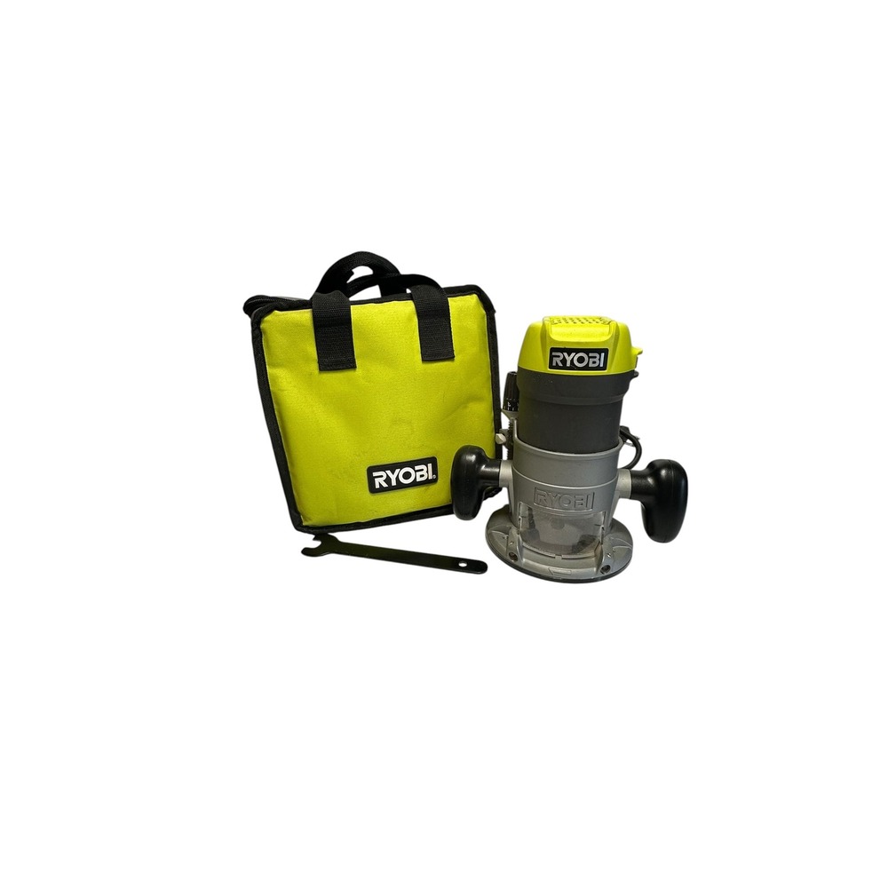 Ryobi R163G Fixed Base Corded Router 8.5 Amp 1.5 HP Green Wrench & Bag